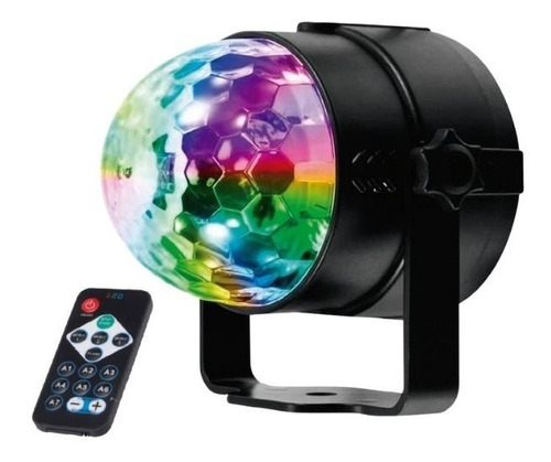 Bola De Disco Led Giratoria Audioritmica 3w Rgb Control 220v