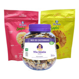 Kit 3 Snacks Mix De Castanhas E Mix Salgada Frutas Tia Sônia