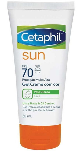 Protetor Solar Facial Cetaphil Sun Fps70 Com Cor Ultra Matte