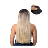 Cabelo Bio Humano Ombre Hair Loiro Tic Tac 60cm 150grs 7 Pç