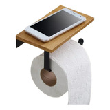 Porta Rollo De Baño Wc Con Base Para Celular