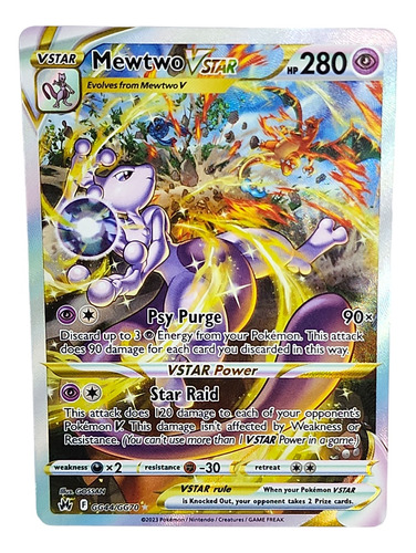 Mewtwo Vstar Carta Pokemon Tcg Ingles Gallarian Gallery 