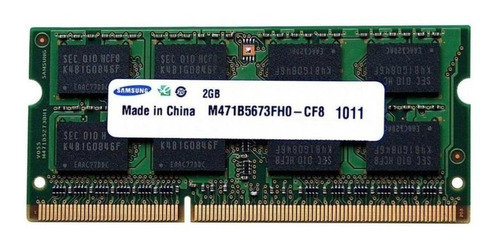 Memoria Ram Color Verde  2gb 1 Samsung M471b5673fh0-cf8