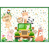 Tapete Infantil Safari Baby Decoração Recém Nascido