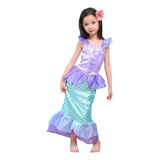 Disfraz Sirenita Vestido Ariel Princesa Disney Importado