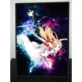 Cuadro Anime Sword Art Online 31x43 Madera