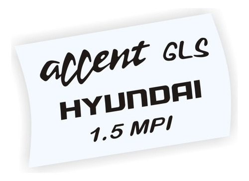 Calcomanas De Hyundai Accent Gls Gs Gl 1.5 Mpi Foto 2