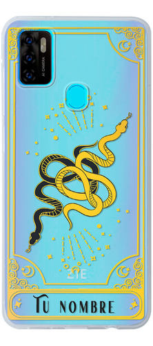 Funda Para Zte Carta Tarot Serpiente Astral Nombre