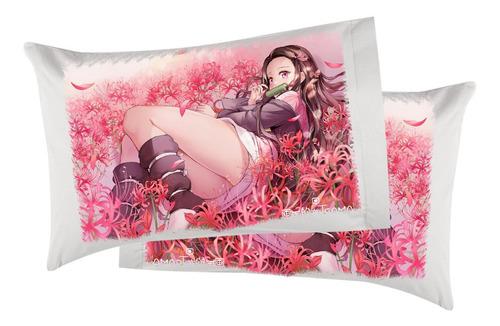 Funda Para Almohada Kimetsu No Yaiba 73x50cm Nezuko Anime