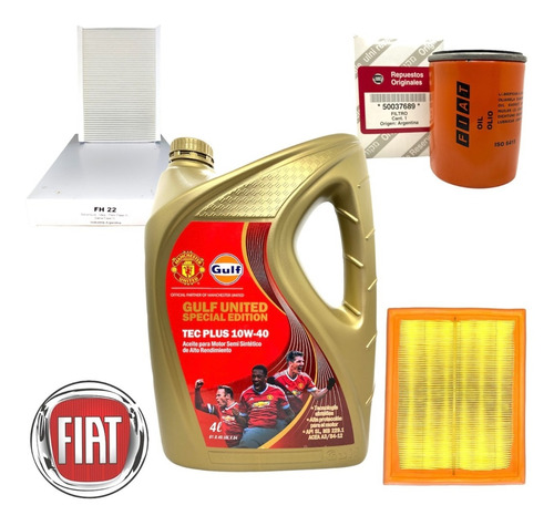 Kit Cambio De Aceite Fiat Palio Siena Fire Aceite Y Filtros