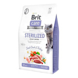Alimento Brit Brit Care Grain-free Sterilized Weight Control Para Gato Adulto Sabor Pato Y Pavo En Bolsa De 2kg