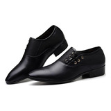 Zapatos De Cuero De Negocios Para Hombre De Talla Grande