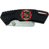 Cuchillo Plegable Multifuncion Hoja De Afeitar  Fire Dept 