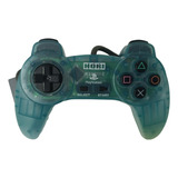 Controle Playstation 1 Original Hori Clear Green