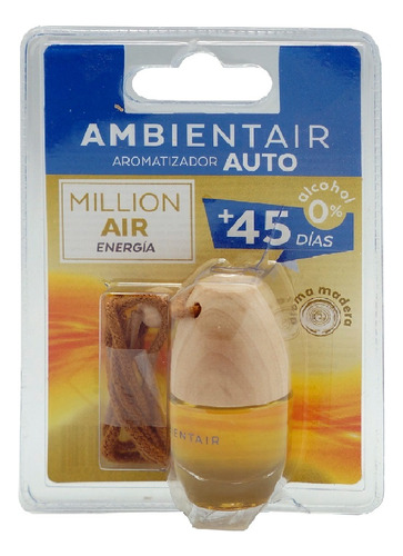 2 Pack Aromatizante Para Auto Liquido Ambientair Auto Nuevo