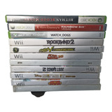 Lote De 10 Juegos De Wii Y 3 De Xbox Por 500