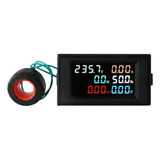 Wattímetro De Painel Digital Lcd Ac200-450v 100a Energy Powe