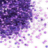 Confeti De Estrellas  Lentejuelas De Estrella Con Purpur.