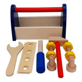 Juego Didáctico De Madera Para Niños Caja De Herramienta.