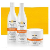 Shampo+acondicionador+mascarilla Yellow Repair Alfaparf 500m