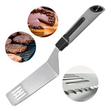 Espatula Dentada Cuchillo Acero Inoxidable Tartas Asado