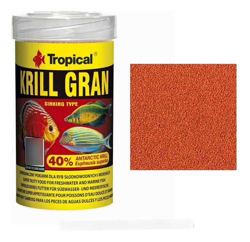 Alimento Tropical Krill Gran 54 G  Para Tropicales Y Marinos