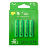 Pilas Recargables Aa Gp Recyko 2100mah Blister X4