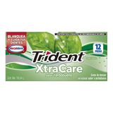 Chicle Goma De Mascar Trident Xtracare Yerbabuena C/12 Pzas