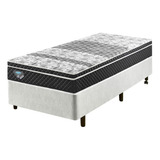 Cama Box Solteiro King Reforçado 96x203x38 Cm E Egwt