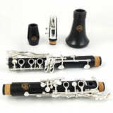 Clarinete Profissional Madeira Ébano 18 Chaves Em Si - M65