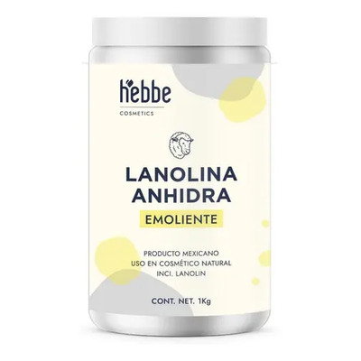 Lanolina Pura Cosmetica Grado Alimenticio, ideal durante la lactancia y el embarazo, Hebbe Cosmetics & Ludika 1 kg | Meses sin interés