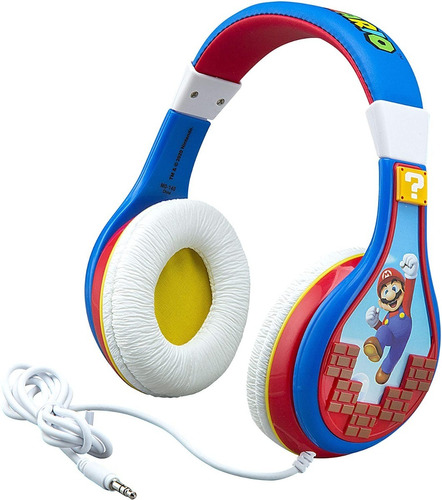 Audifonos Para Niños Super Mario Kids Adjustables 