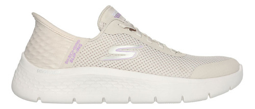 Tenis Mujer Skechers Slip Ins Go Walk - Beige