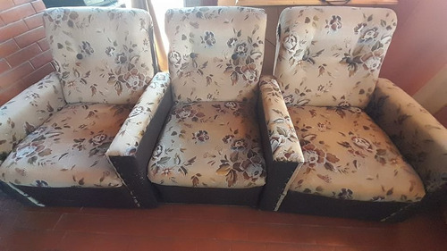 Sillón De Pana De Tres Cuerpos 