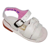 Huaraches Marca Kinder Niña 6625 Hueso 17.5 - 21 R