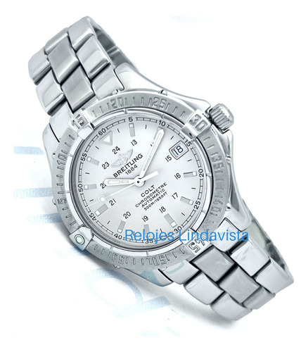 Reloj Breitling Colt Automático Blanco Acero