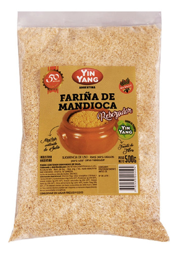 Fariña De Mandioca Yin Yang 500g Sin Tacc