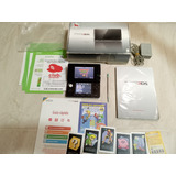 Nintendo 3ds Cosmo Black + Caja Juegos Y Accesorios 