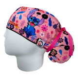 Gorro Quirúrgico Mujer + Lanyard Stitch Flores Rosa 