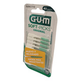 Cepillo Interdental Gum Soft Picks 40 piezas + Estuche 