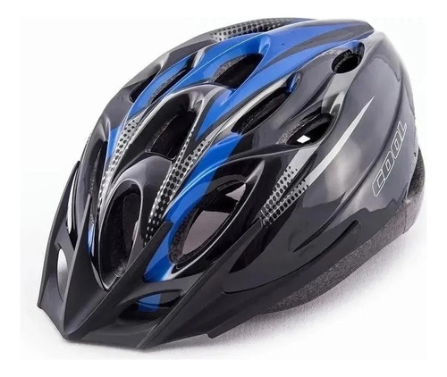 Casco Bicicleta Nsm Cool Color Negro/azul Talle 010