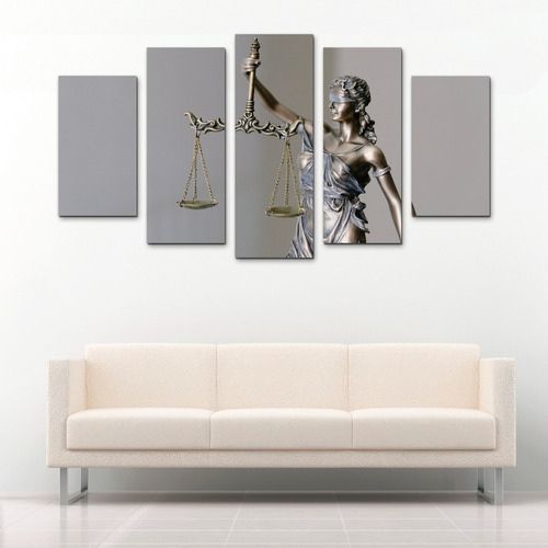 Cuadro Diosa De La Justicia Decoración Abogados 150x80 5pz