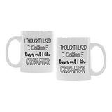 Taza De Café De Cerámica Con Texto En Inglés ''funny I Thoug