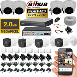 Cámaras De Seguridad Dahua 1080p Kit Dvr 8ch + Acccesorios