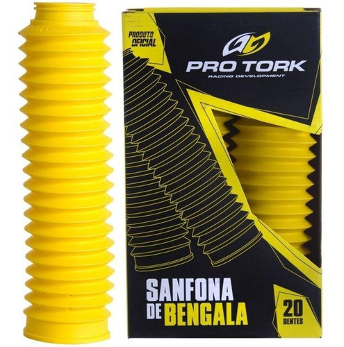Sanfona De Bengala Dt 180 Xtz 125 20 Dentes Pro Tork Amarelo