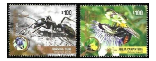 2022 Fauna Mercosur Insectos Abeja- Argentina (sellos) Mint