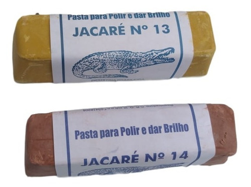 Kit 2 Barra Cera Polimento Madeira Clara Escura Jacaré 400gr