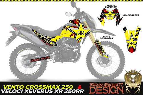 Stickers Dm250 Crossmax Calcas Vinil Laminado Glossy +regalo