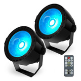 Shehds Par De Luces Led De 30 W Cob, Luces De Lavado Rgb 3 E