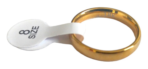 Anillo De Matrimonio Laminado En Oro 18k